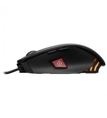 Mouse Gaming Corsair M65 PRO RGB CH-9300011-NA con iluminación RGB/12000DPI/8 Botones - Negro