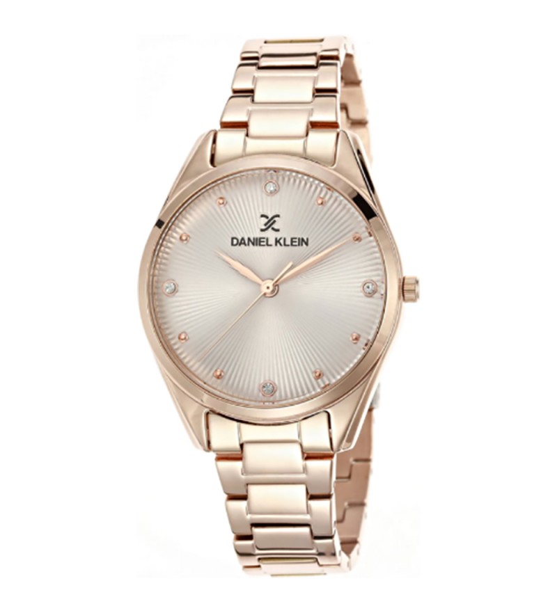 Reloj Daniel Klein Premium DK.1.12372.3 Femenino - Oro Rosa-Plata/Oro Rosa