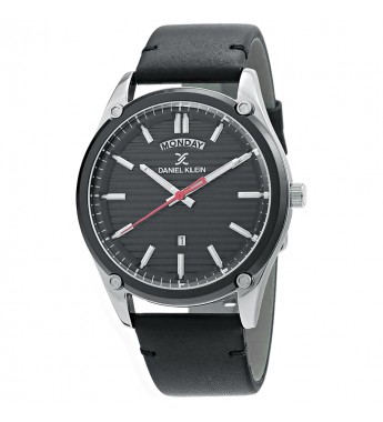 Reloj Daniel Klein Premium DK.1.12381.2 Masculino - Negro-Plata/Negro