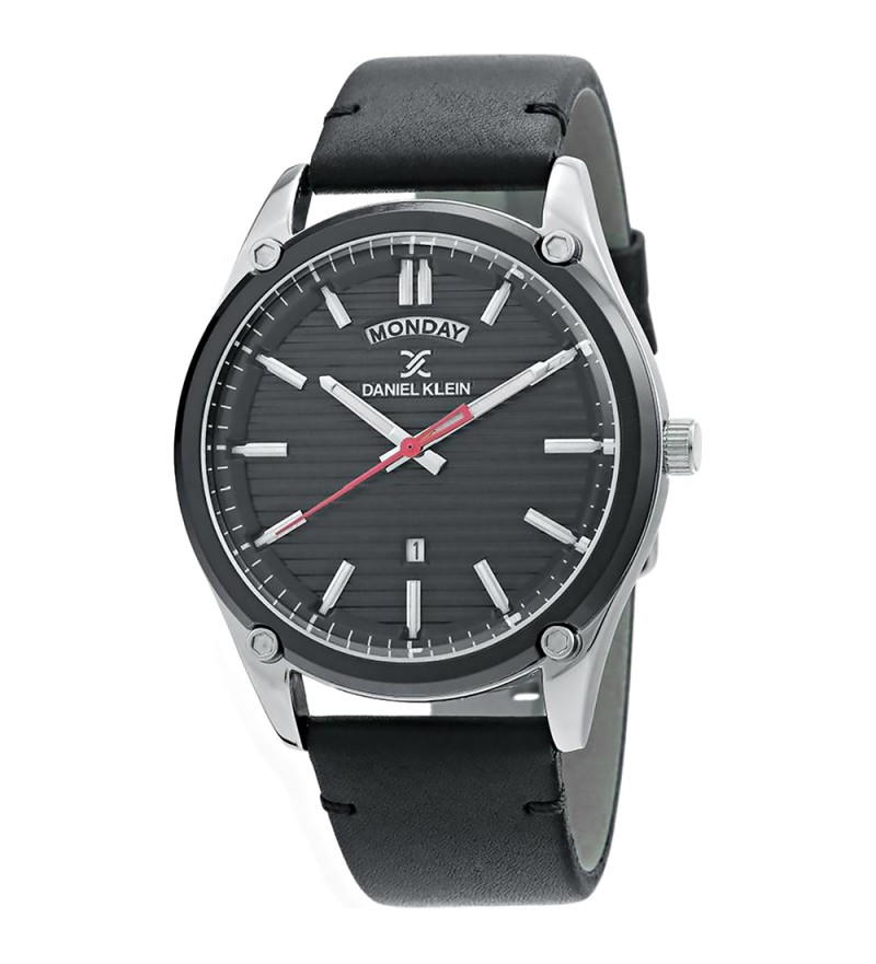 Reloj Daniel Klein Premium DK.1.12381.2 Masculino - Negro-Plata/Negro