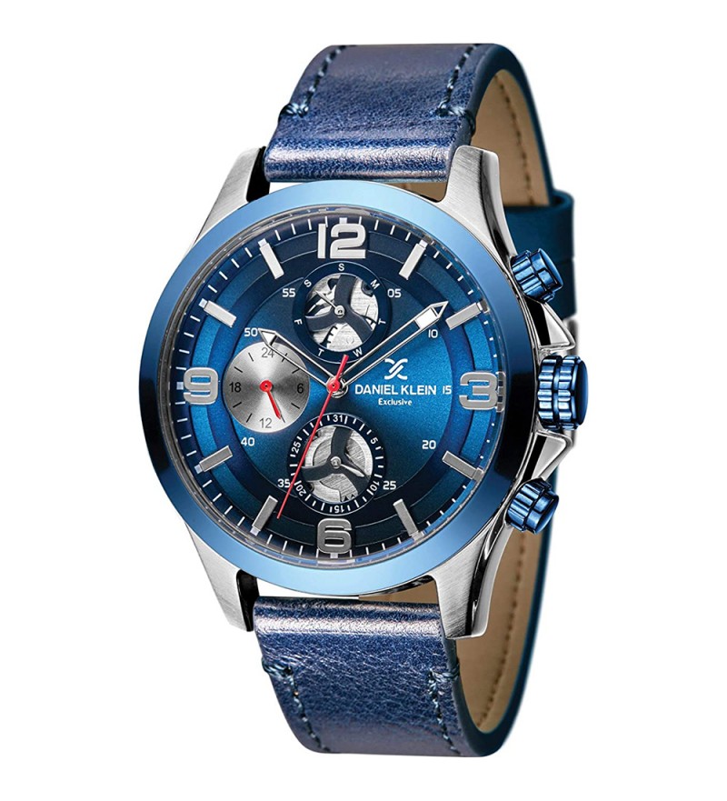 Reloj Daniel Klein Exclusive DK11356-3 Masculino - Plata-Azul/Azul