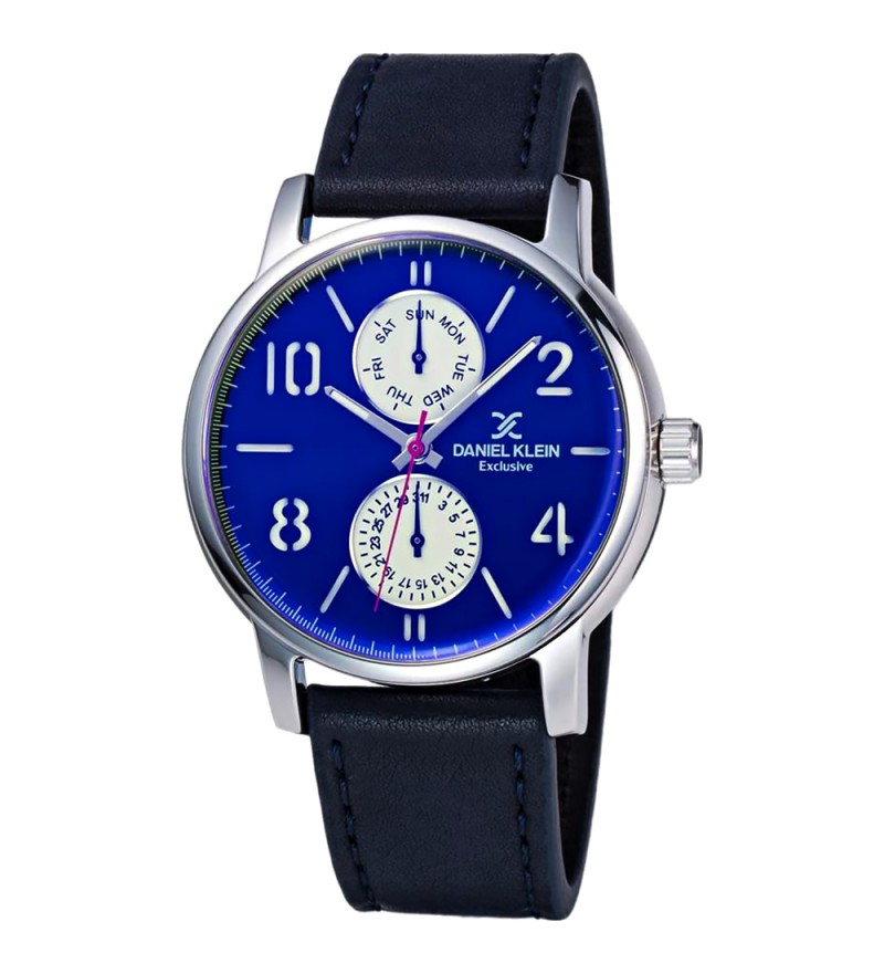 Reloj Daniel Klein Exclusive DK11842-3 Masculino - Plata-Azul/Azul