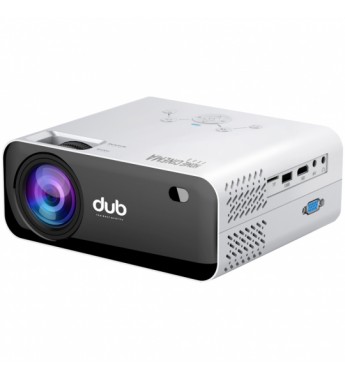 Proyector Dub Home Cinema DUB-P2800 con Wi-Fi/HDMI/VGA/USB/LED - Blanco/Negro