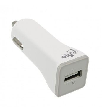 Cargador Vehicular ELG CC1S USB 1A - Blanco