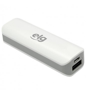 Cargador Portátil ELG ECPB2 USB 2000 mAh - Blanco