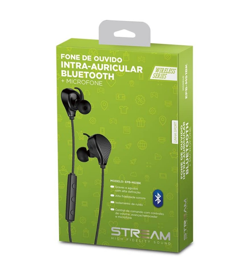 Auriculares Inalámbricos ELG EPB-MS1BK Bluetooth/Micrófono - Negro