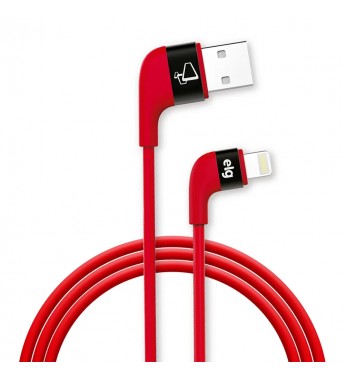 Cable USB ELG XFT810RD USB a Lightning de 1Metro/2,4A - Rojo 