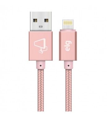 Cable USB ELG L810BRG USB a Lightning 2.4A (1 metro) - Oro Rosa