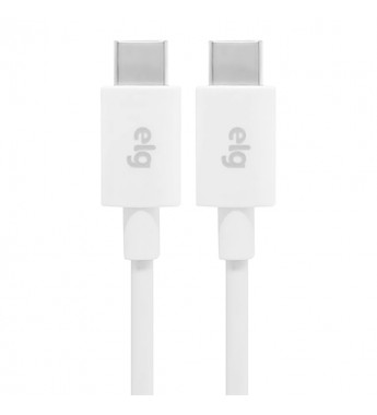 Cable USB ELG TC2TC2M USB-C a USB-C de 3A (2 metros) - Blanco
