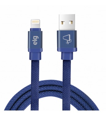 Cable ELG CNV810BE Canvas USB a Lightning (1 metro) - Azul