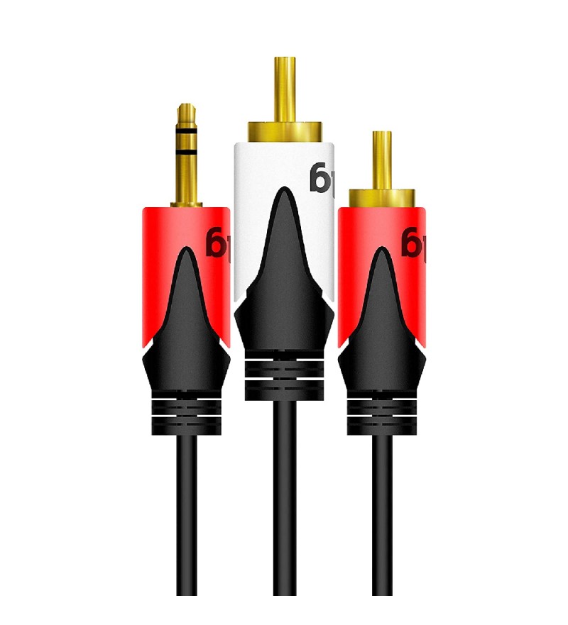 Cable ELG CRCAP2 Audio RCA a Jack 3.5 mm (2 metros) - Negro