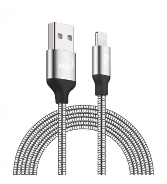 Cable ELG INX810SL Blindado Inox USB a Lightning (1 metro) - Plata