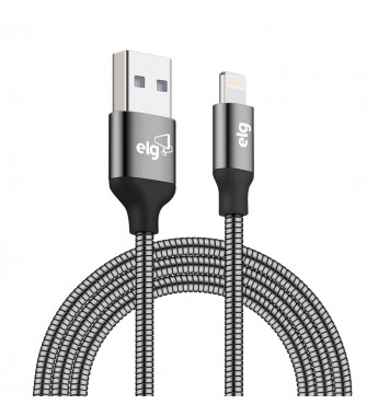 Cable ELG INX810GY Blindado Inox USB a Lightning (1 metro) - Gris