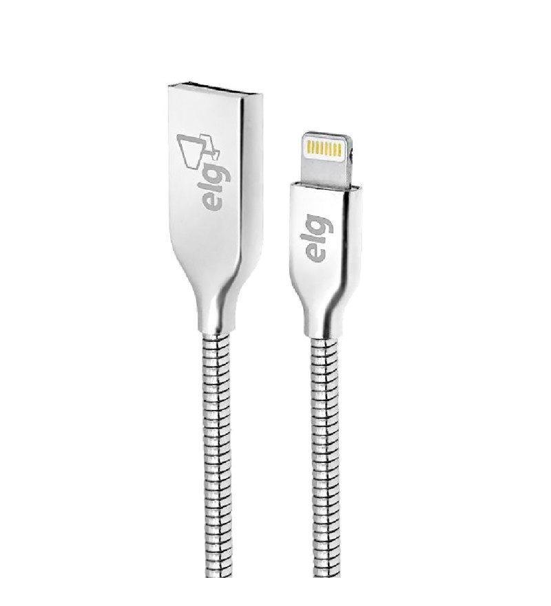 Cable ELG L810SM USB a Lightning (1 metro) - Plata