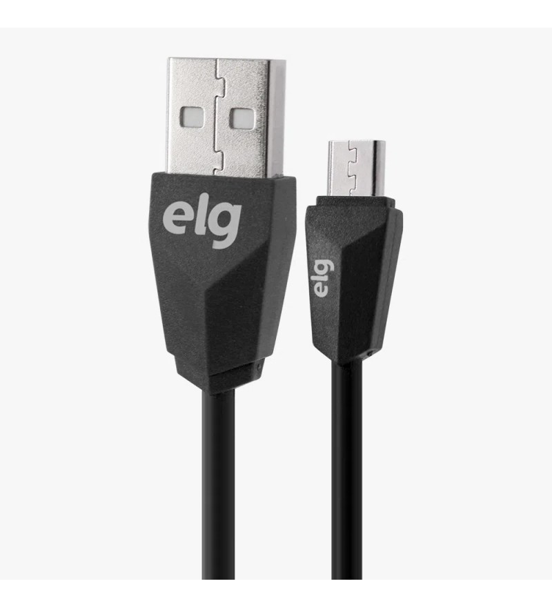 Cable ELG M510 Flat USB a MicroUSB (1 metro) - Negro