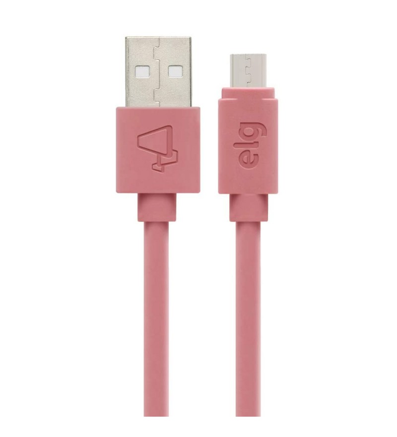 Cable ELG M515PKMAX USB a MicroUSB (1.5 metros) - Rosa