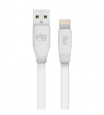 Cable ELG S810 Flat USB a Lightning (1.25 metros) - Blanco