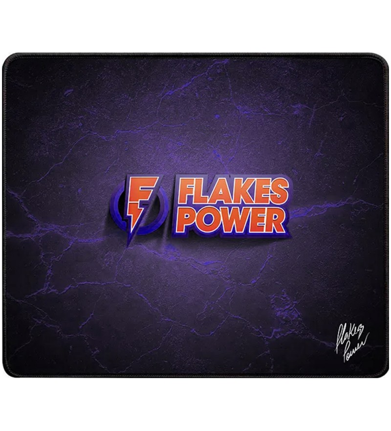 Mouse Pad ELG Flakes Power SPEED FLKMP001 de 300x360mm - Negro/Azul