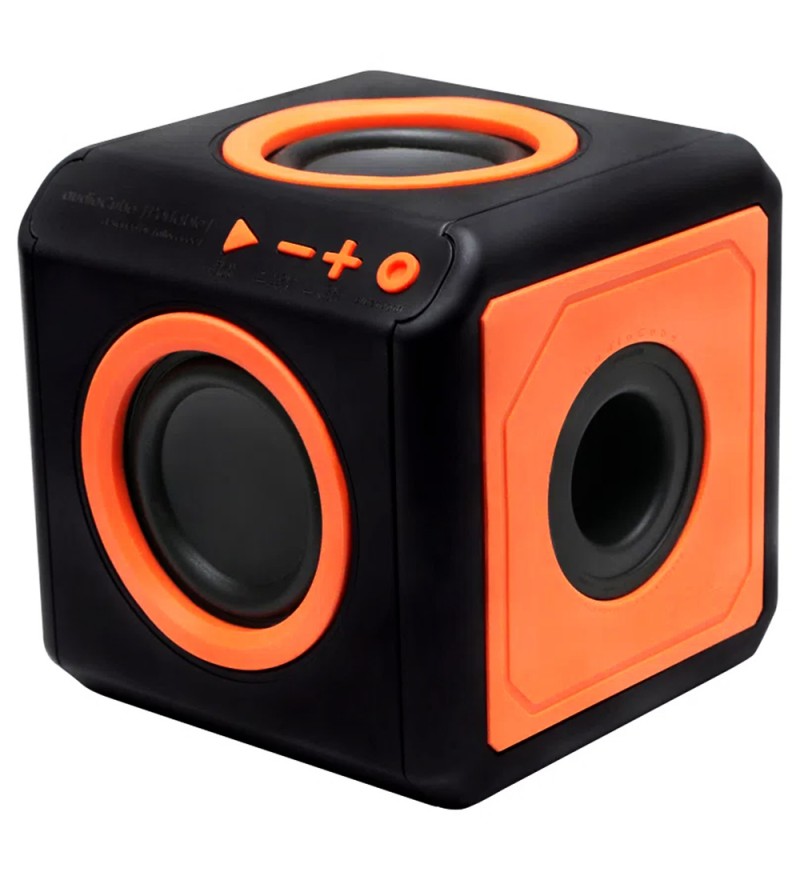 Speaker ELG Punch 15w PWC-AUDWOOD con Bluetooth - Negro/Naranja