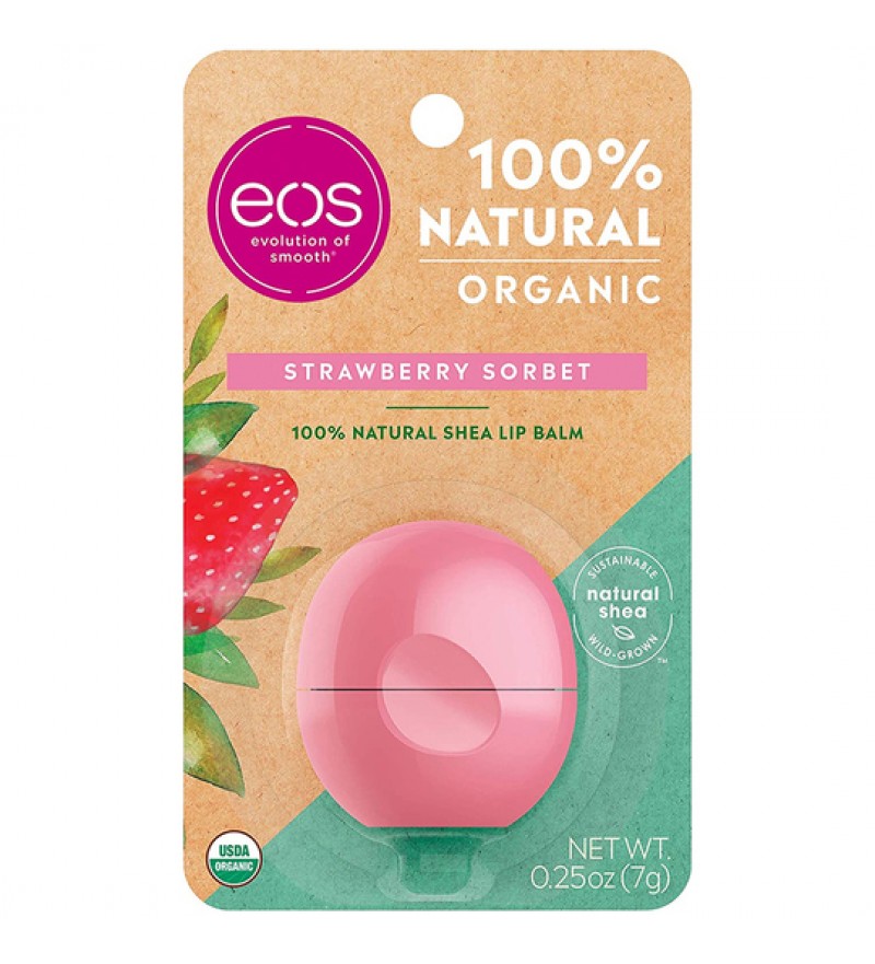 Protector Labial EOS Lip Balm Sphere Strawberry Sorbet 7g