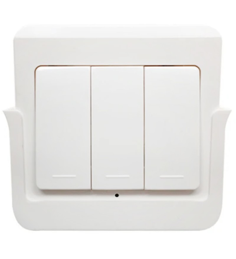 Interruptor de Pared Smart Eachen V2-3C 433MHZ RF8600013-WT Wi-Fi/3 Botones - Blanco