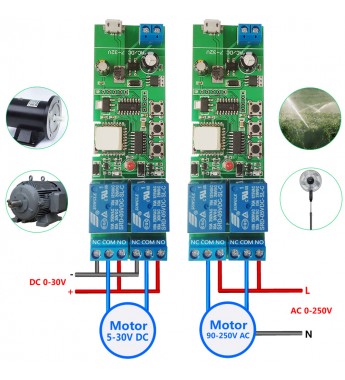 Interruptor Smart Eachen ST-DC2 EA8600003 con 2 Relés/Wi-Fi - Verde