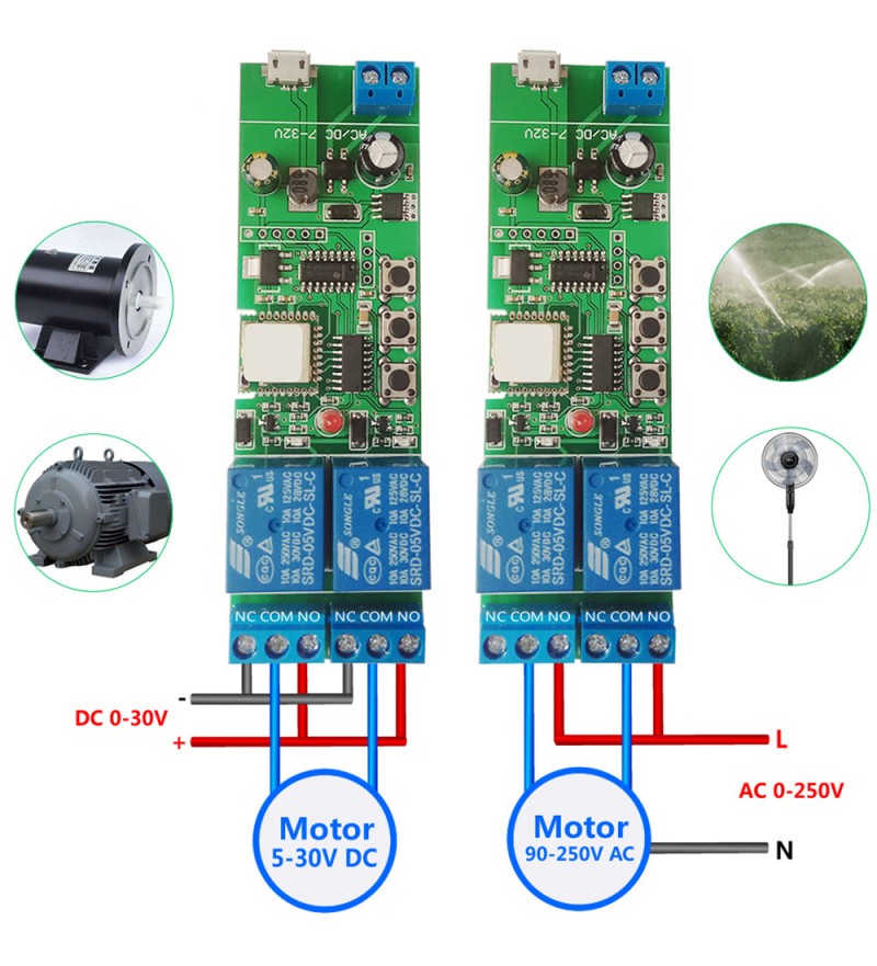 Interruptor Smart Eachen ST-DC2-RF EA8600003-RF con 2 Relés/Wi-Fi - Verde