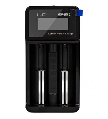 Cargador de Baterías Efest LUC V2 con Pantalla LCD - Negro