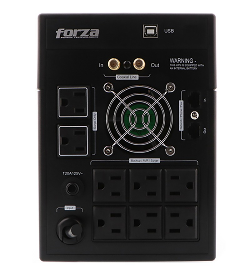 UPS Forza FX-2200LCD-U 2200VA/1200W/220V - Negro/Plata