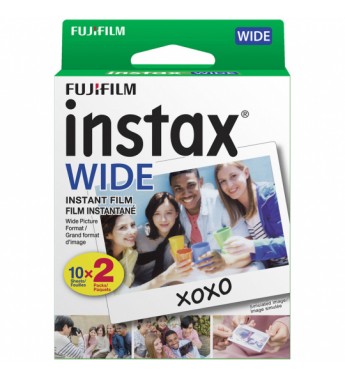 Película Fujifilm Instax WIDE de 8.6x10.8cm (20 unidades)