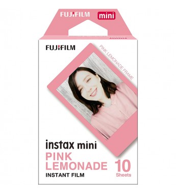 Película Fujifilm Instax Mini Pink Lemonade de 8.6x5.4cm (10 unidades)