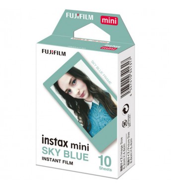 Película Fujifilm Instax Mini Sky Blue de 8.6x5.4cm (10 unidades)