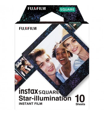 Película Fujifilm Instax SQUARE Star-illumination de 8.6x7.2cm (10 unidades)