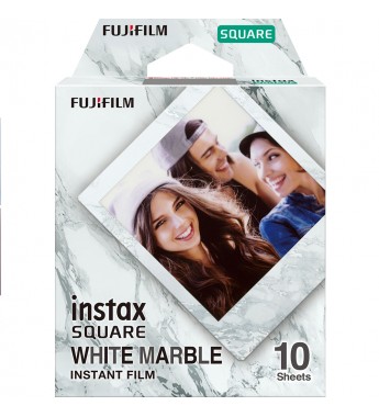 Película Fujifilm Instax SQUARE White Marble de 8.6x7.2cm (10 unidades)