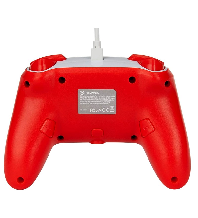 Control para Nintendo Switch Super Mario 1518385-01 con Cable de 3 Metros - Blanco/Rojo