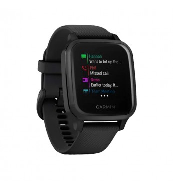 Reloj GPS Smartwatch Garmin Venu SQ/ Edición Música - Negro