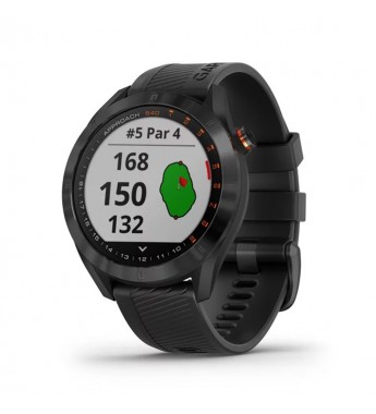 Smartwatch Garmin Approach S40 010-02140-01 con Bluetooth/5 ATM/Pantalla de 1.2"/GPS - Stainless Steel/Black