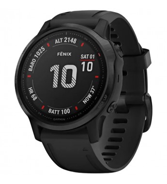 Smartwatch Garmin Fenix 6S Pro de 42mm 010-02159-13 con Pantalla 1.2"/GPS/Wi-Fi/Bluetooth - Negro