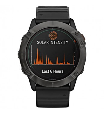 Smartwatch Garmin Fenix 6X Pro de 51mm 010-02157-20 con Pantalla 1.4"/GPS/Wi-Fi/Bluetooth (Solar) - Titanium Carbon Gray DLC