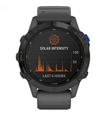 Smartwatch Garmin Fenix 6 Pro de 47mm 010-02410-10 con Pantalla 1.3"/GPS/Wi-Fi/Bluetooth (Solar) - Negro