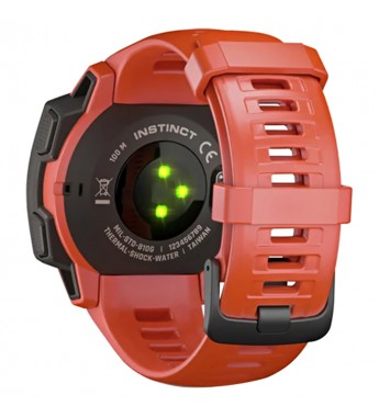 Smartwatch Garmin Instinct 010-02064-02 con Pantalla 0.9" Bluetooth/10 ATM - Rojo fuego