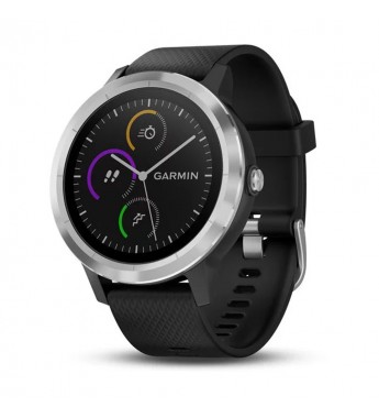 Smartwatch Garmin Vivoactive 3 010-01769-00 con Pantalla de 1.2"/GPS/Bluetooth - Negro/Plata