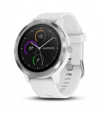 Smartwatch Garmin Vivoactive 3 010-01769-20 con Pantalla de 1.2"/GPS/Bluetooth - Blanco/Plata
