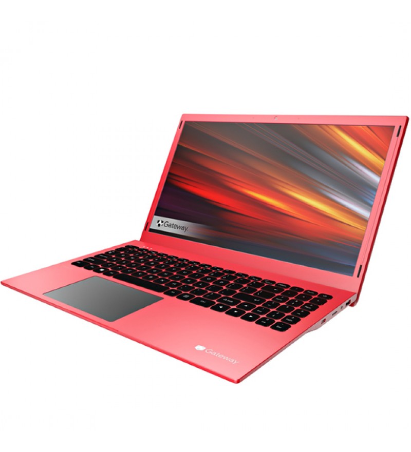 Notebook Gateway Ultra Slim GWTN156-11BK de 15.6" FHD con Intel Pentium Silver N5030/4GB RAM/128GB eMMC/W10H - Rojo