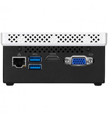 Mini PC Gigabyte Brix GB-BLCE-4105C con Intel Celeron J4105/HDMI/USB 3.0 - Negro/Blanco