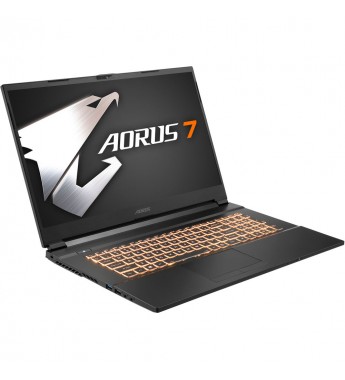 Notebook Gigabyte Aorus 7 Gaming KB-7US1130SH de 17.3" FHD con Intel Core i7-10750H/16GB RAM/512GB SSD/GeForce RTX 2060 de 6GB/144Hz/W10 - Negro