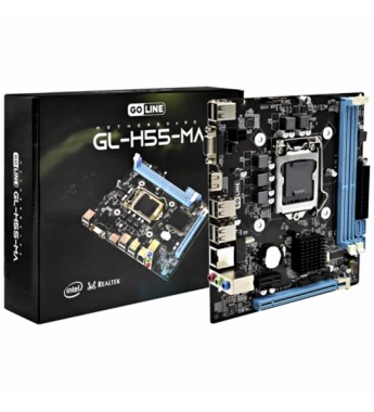 Placa Madre GoLine GL-H55-MA LGA1156 DDR3 HDMI/VGA - Negro