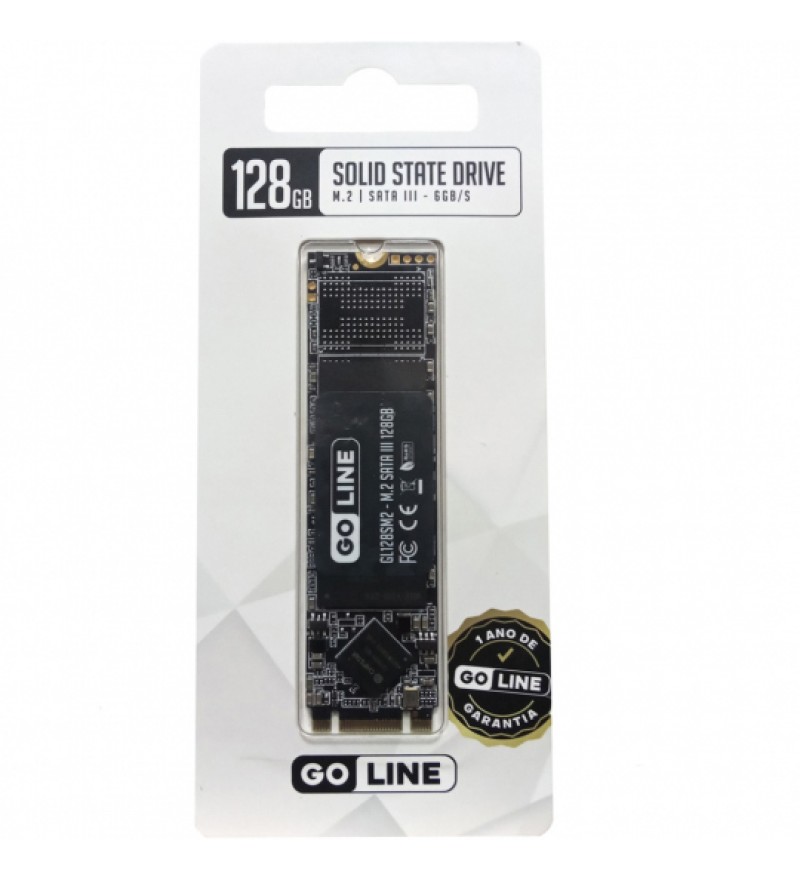 SSD M.2 GoLine GL128SM2 de 128GB SATA III 6GB/s - Negro