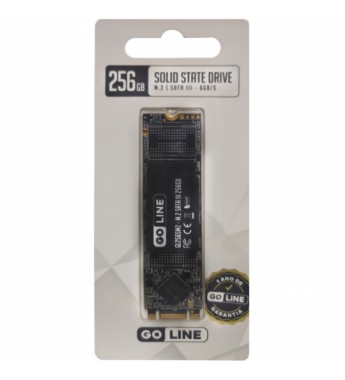 SSD M.2 GoLine GL256SM2 de 256GB SATA III 6GB/s - Negro