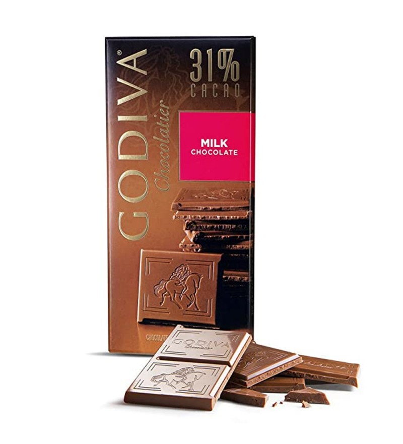 Barra de Chocolate con Leche Godiva Chocolatier / 31% de Cacao - 100mg